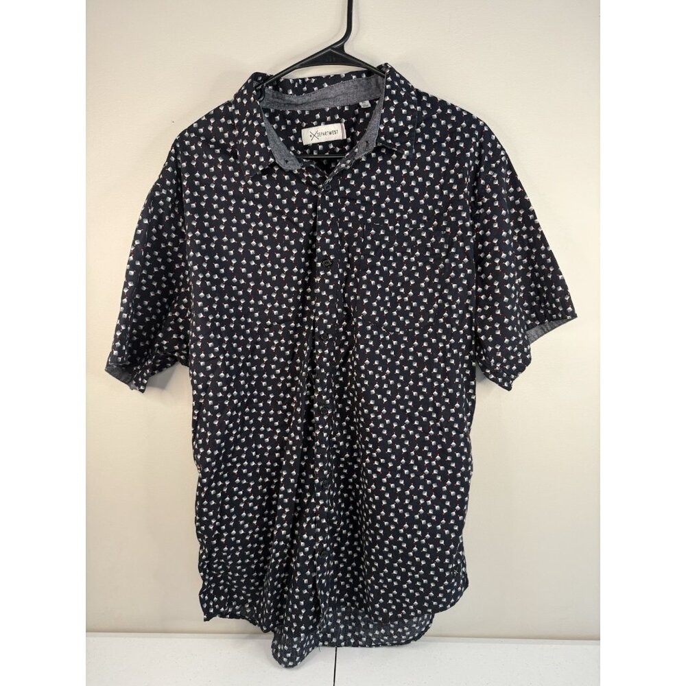Depart West Button Up Polo‎ Shirt Size XLarge.   (A14)